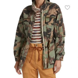 Veronica Beard Camouflage Utility Jacket